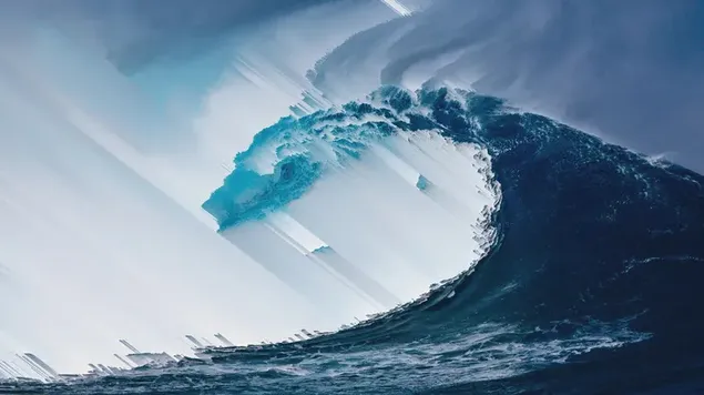 Arte digital de la ola del océano descargar