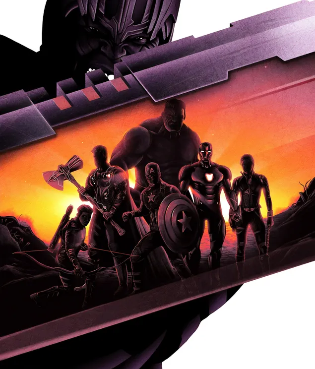 Artistic Avengers endgame poster 4K wallpaper