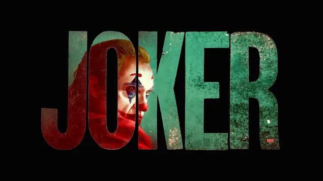 Artistic drawn photo of colorful character joker