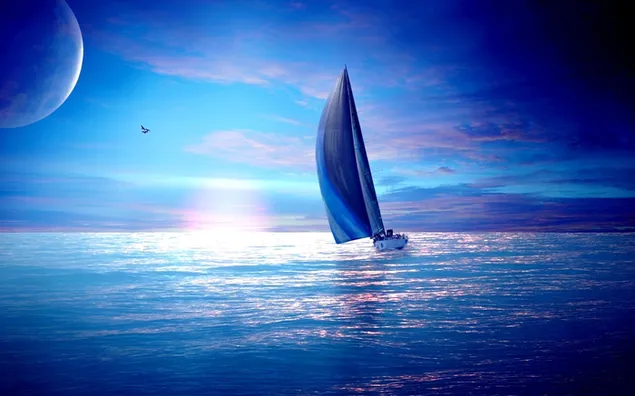 Paisatge artístic - Navegant a l'oceà baixada