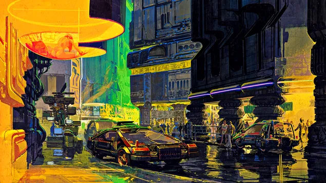 Artistieke Science fiction stad