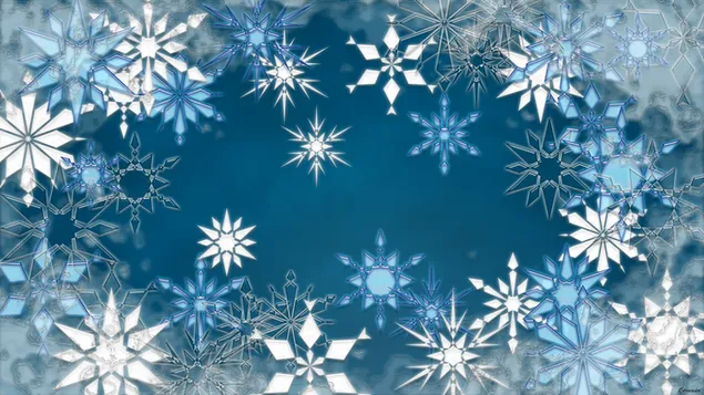 Artístico - copos de nieve HD fondo de pantalla