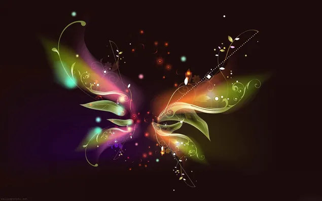 Artístico Colorful Mariposa