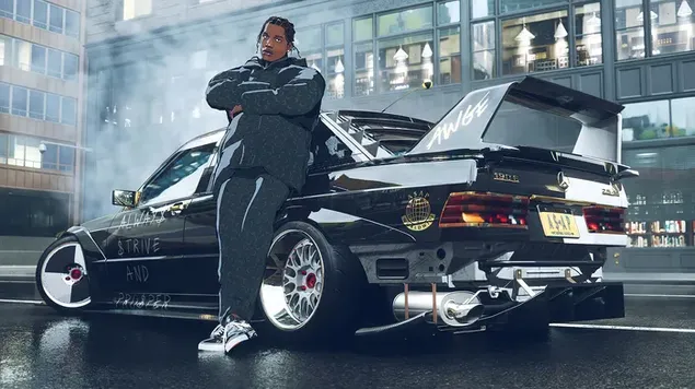 Need for Speed ​​Unbound'dan Asap Rocky 4K duvar kağıdı