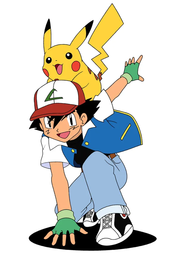 Ash og Pikachu 2K baggrundsbillede