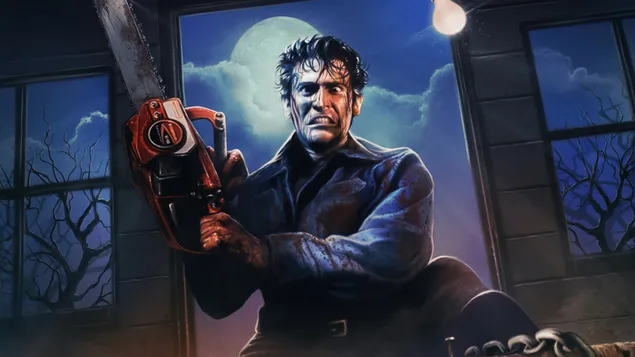 prezemete raka so motorna pila od pepel