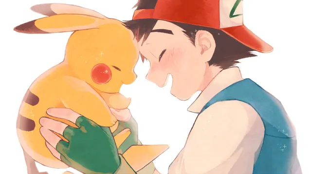 Ash Ketchum e Pikachu 2K sfondo
