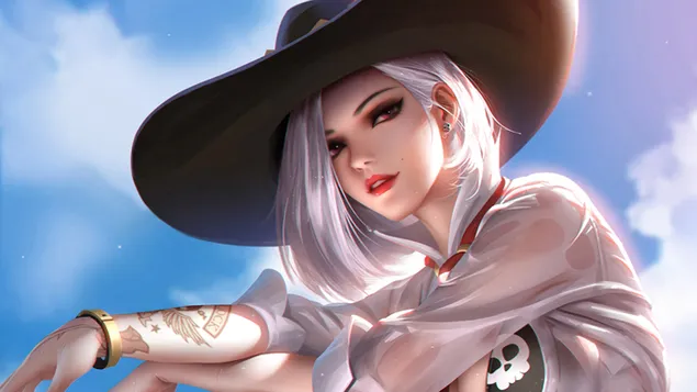Ashe (Seni Fantasi) - Overwatch [Video Game] 4K wallpaper