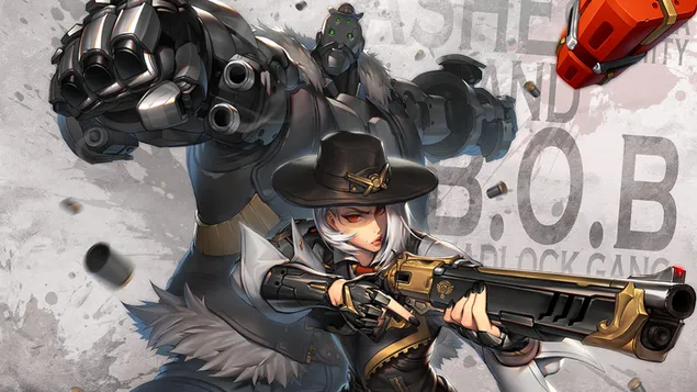 Ashe with Bob (Anime FA) - Overwatch (Video Game) unduhan