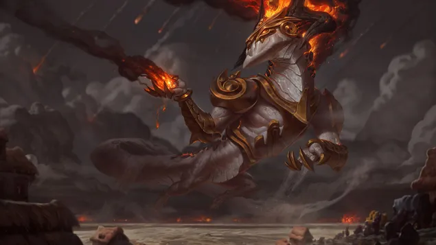 Ashen Lord 'Aurelion Sol' Splash Art - 英雄聯盟 (LOL) 4K 壁紙