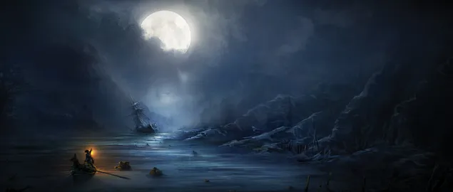 Assassin's Creed 3 - Night sky painting download