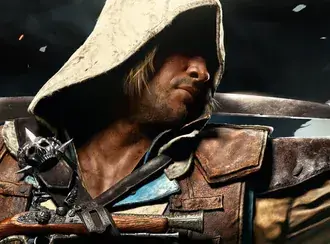 Tapeta Assassin's Creed 4 Black Flag - Assassin in hood 2K