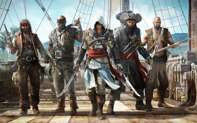 Assassin's Creed 4 Black Flag - Assassin with pirates