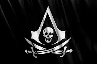 Tapeta Assassin's Creed 4 Black Flag - logo piráta 2K
