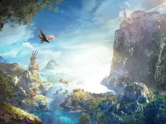 Assassin's Creed Odyssey - stjenovita brda 2K pozadina