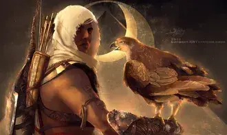 Origens de Assassin's Creed - Bayek e Senu 4K papel de parede