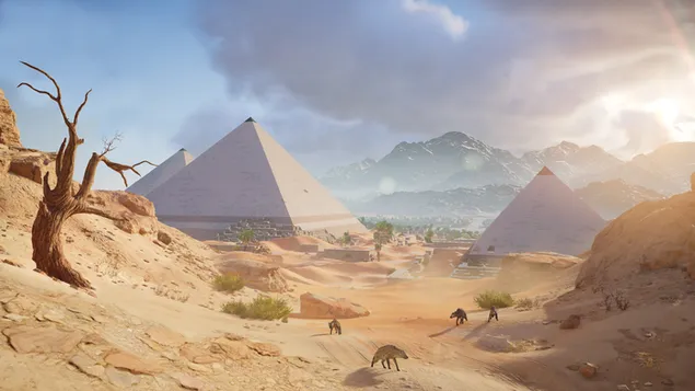 Assassin's Creed Origins - Pyramider 4K tapet