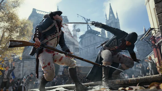 Assassin's Creed Unity - Assassin vermoordt Franse soldaat