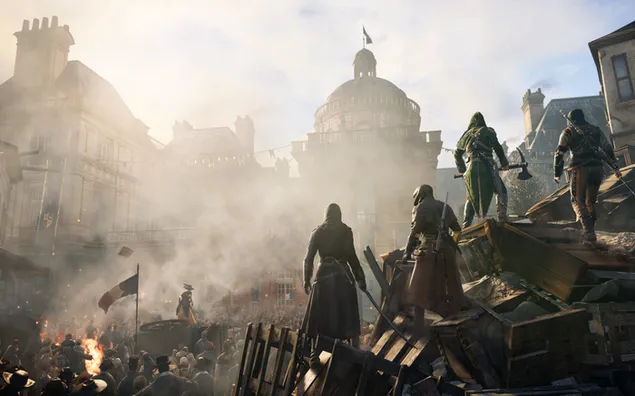 Assassin's Creed Unity: assassins amb armes baixada