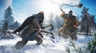 Tapeta Assassin's Creed Valhalla - Viking vs generál 4K