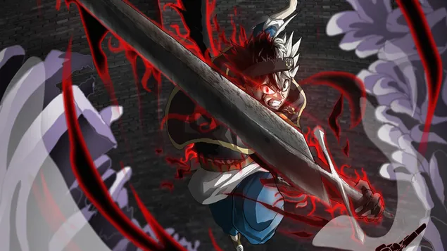 Download Asta Black Clover 4k Disintegrating Demon Sword Wallpaper