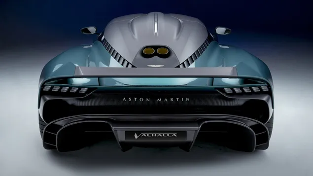 Vista trasera del Aston Martin Valhalla 2022 descargar