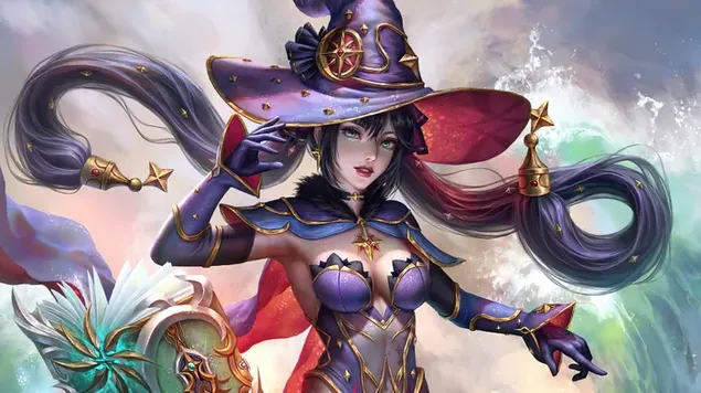 占星家“Mona”：Genshin Impact（动漫电子游戏） 4K 壁纸