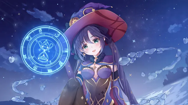 Astrologist 'Mona' - Genshin Impact [Anime Video Game] 4K wallpaper