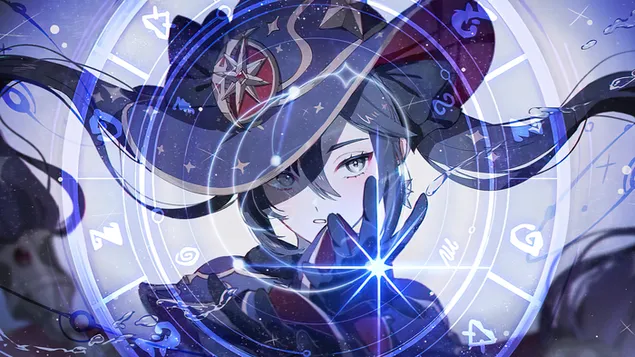 占星家 'Mona' - Genshin Impact（在線視頻遊戲） 4K 壁紙