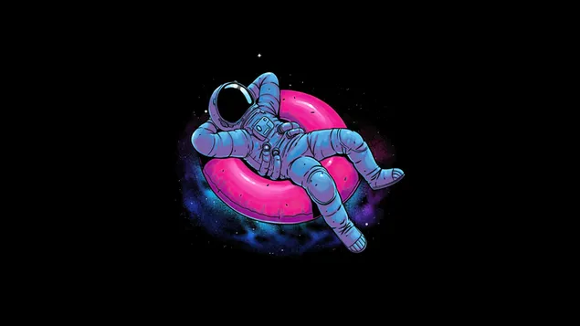 Astronaut aan het chillen download