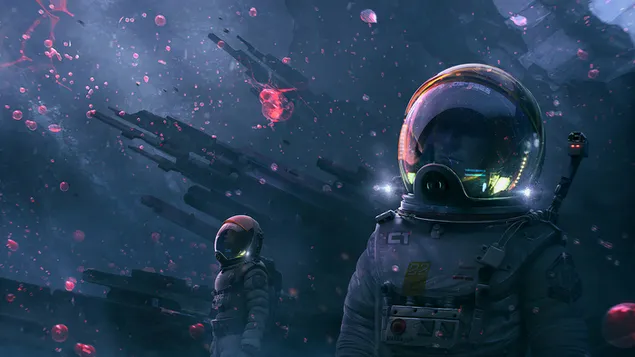 Astronaut Digital Art Space