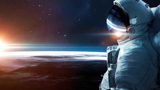 Astronaut ruimte zon download