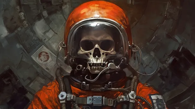 astronautskalle i rymden ladda ner