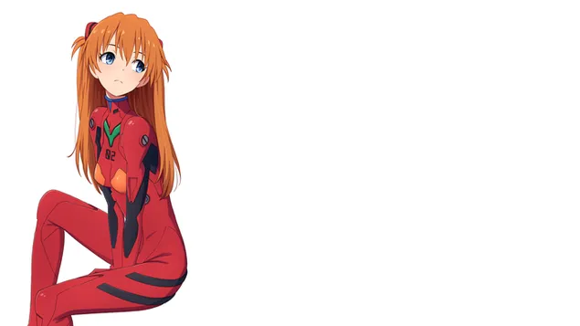 Asuka Langley Sohryu dari Evangelion 4K wallpaper