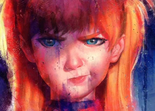 Asuka Neon Genesis Evangerlion 4K Tapeten