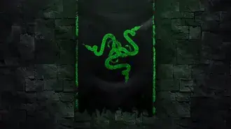 Tapeta Logo tmavé vlajky „Asus Razer“. 4K
