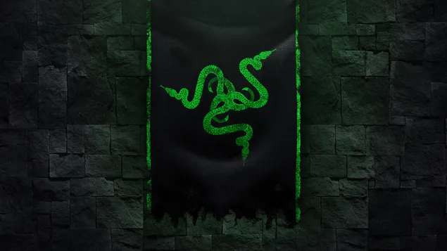 'Asus Razer' Dark Flag-logo 4K achtergrond