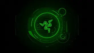 Tapeta 'Asus Razer' Green Tech LOGO 4K
