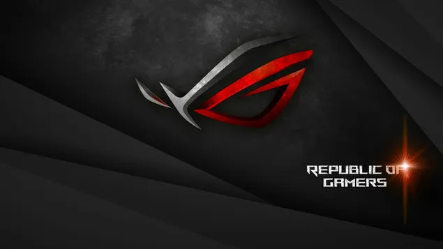 Asus ROG [Republic of Gamers] - Asus 3D ダーク メタル ロゴ 4K 壁紙