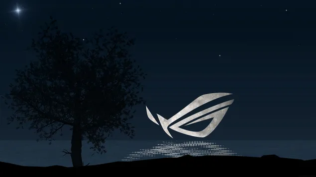 Asus ROG (Republic of Gamers) - Asus 3D Moon LOGO 4K bakgrunn