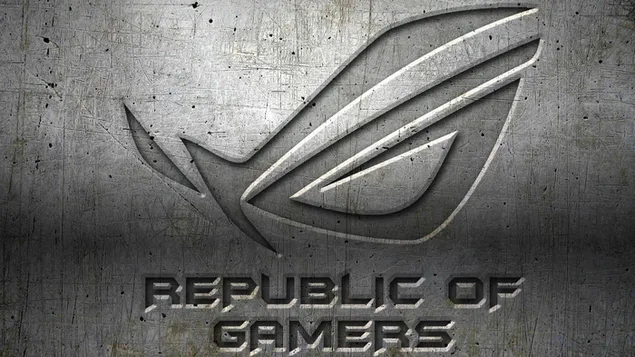 Asus ROG (Republic of Gamers) - Asus 3D Silver Metal LOGO 4K wallpaper