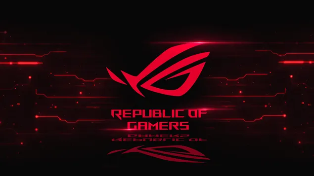Asus ROG (Republic of Gamers) - Asus Advanced Tech LOGO 4K achtergrond