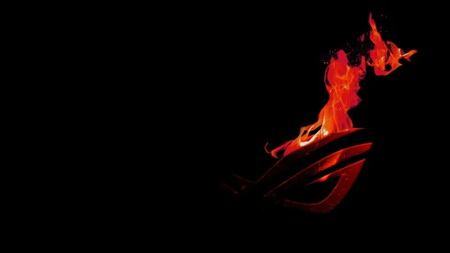 Asus ROG (Republic of Gamers) - LOGOTIPO Asus Fiery Dark 4K fondo de pantalla