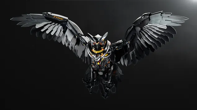 Asus ROG (Repubblica dei giocatori) - Asus Strix Pro 'Robotic Owl Bird' 4K sfondo