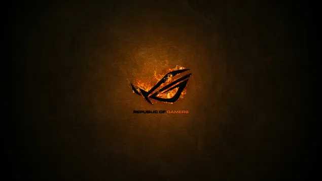 Asus ROG（Republic of Gamers）-Burning Logo 4K 壁紙