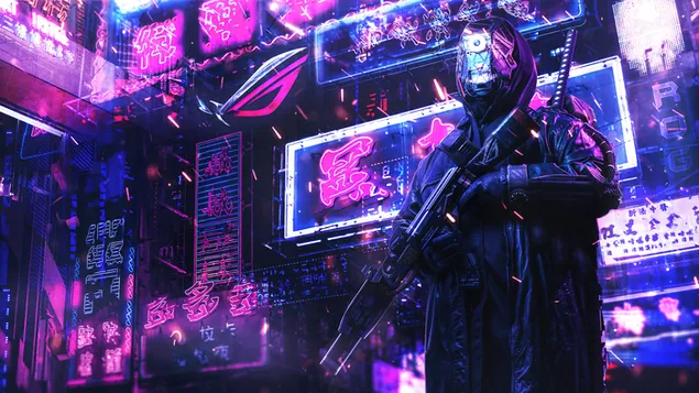 Asus ROG (Republic of Gamers) - Cyberpunk Asus Zephyrus 4K wallpaper