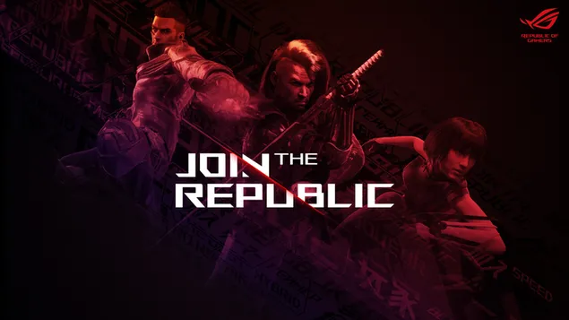 Asus ROG (Republic of Gamers) - Únete a The Republic 4K fondo de pantalla