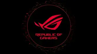 Tapeta Asus ROG (Republic of Gamers) - Neonově červené LOGO 4K