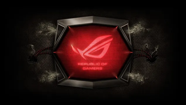 Asus ROG (Republic of Gamers) - Logotipo de temática retro