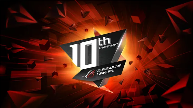 Asus ROG (สาธารณรัฐเกมเมอร์) - ROG 10th Anniversary Edition 4K วอลเปเปอร์